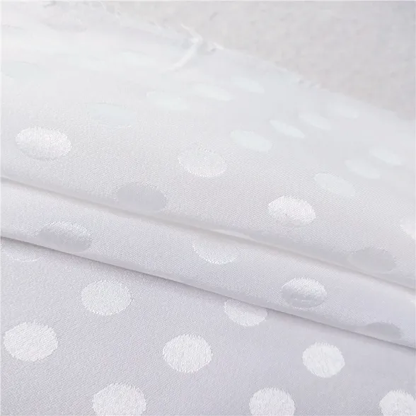 Mulberry Silk Jacquard Polka Dots Pattern