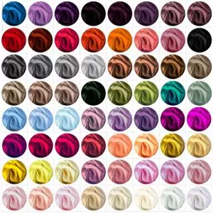 Mulberry Silk Charmeuse Color Swatches Series 600