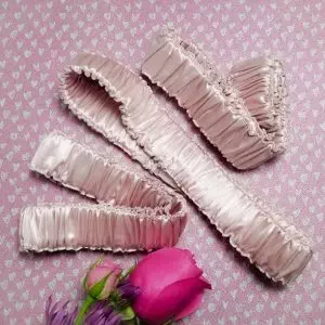 Ardennes silk headband rose water