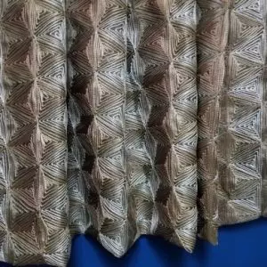 Silk Organza Triangular Embroidery Curtains