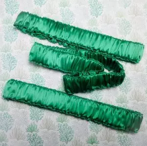Ardennes silk headband clover green